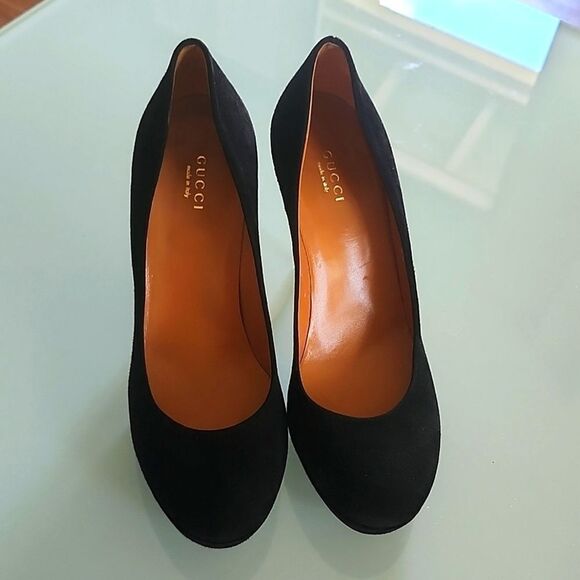 Gucci Suede  Leather Heels - Picture 2 of 11